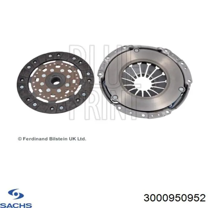 Комплект сцепления (3 части) Sachs 3000950952 цена, от 238.47 USD