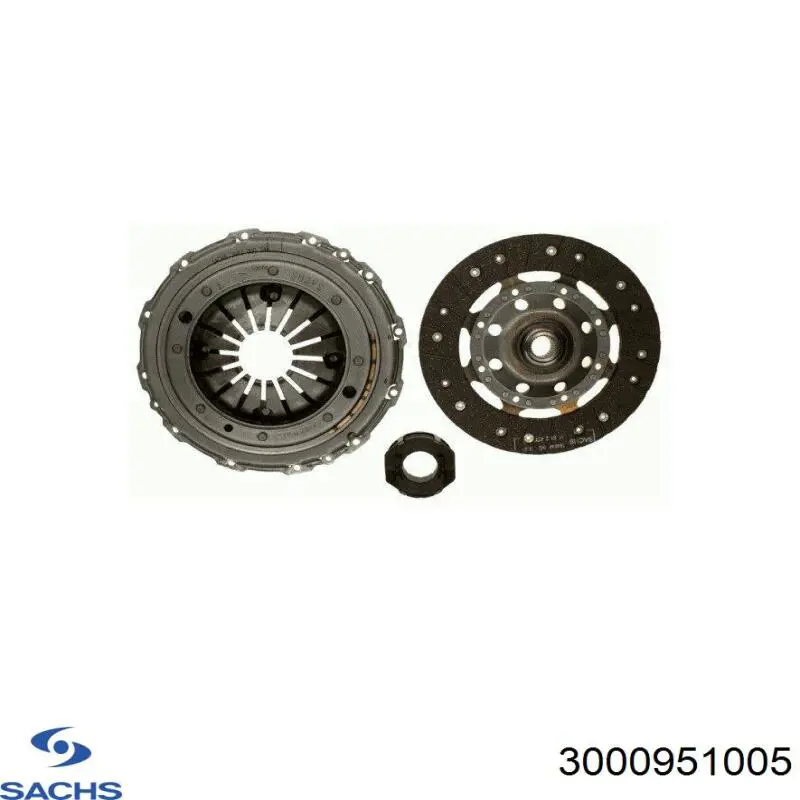 Комплект сцепления (3 части) Sachs 3000951005 цена, от 146.33 USD