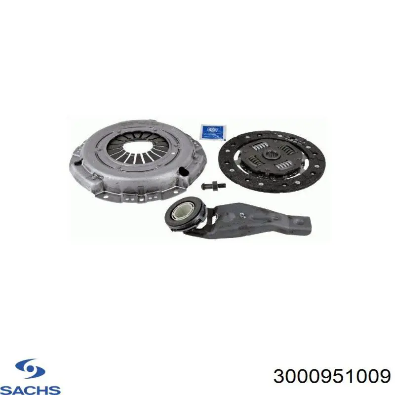 Купить 3000951009 Sachs Комплект сцепления (диск, корзина, подшипник)
