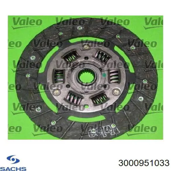 Купить 3000951033 Sachs Комплект сцепления (диск, корзина, подшипник)