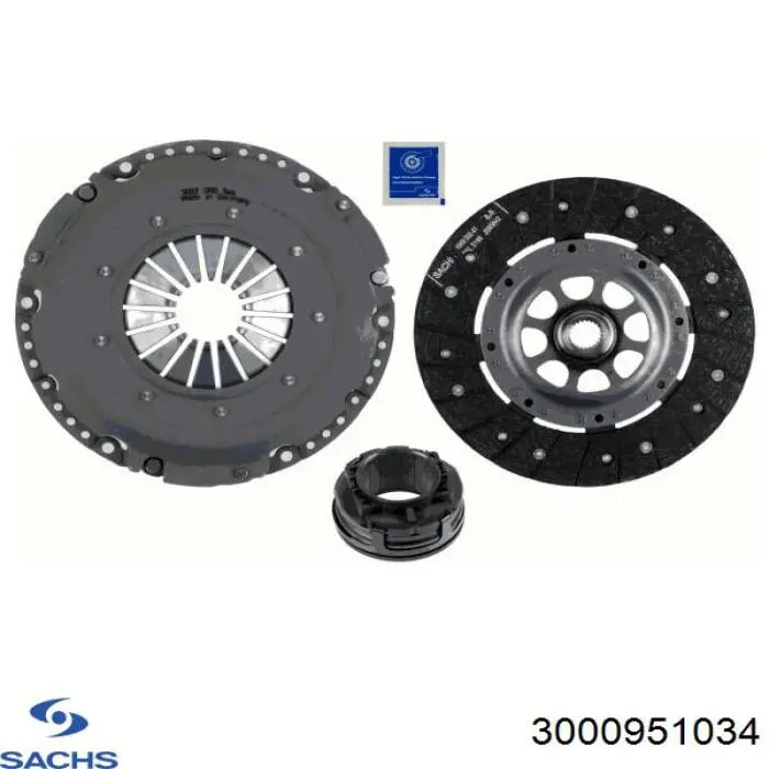 3000951034 Sachs kit de embraiagem (3 peças)