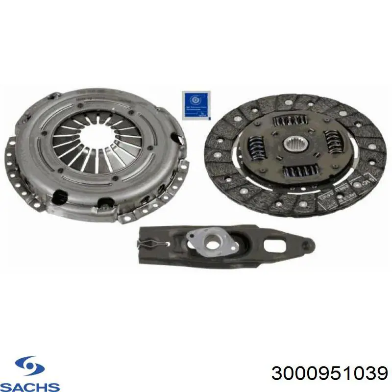 Купить 3000951039 Sachs Комплект сцепления (диск, корзина, подшипник)