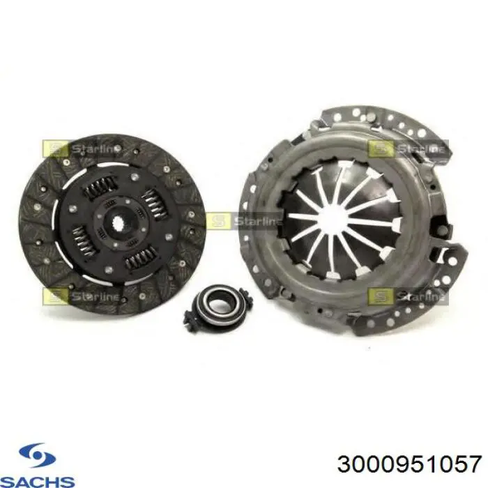Комплект сцепления (3 части) Sachs 3000951057 цена, от 74.17 USD