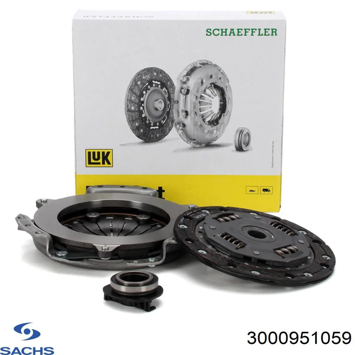 Купить 3000951059 Sachs Комплект сцепления (диск, корзина, подшипник)