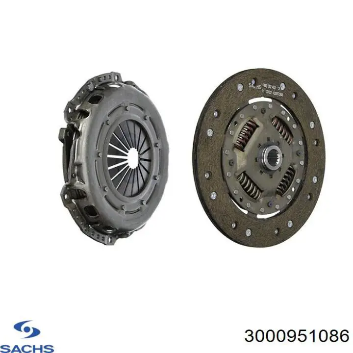 Комплект сцепления (3 части) Sachs 3000951086 цена, от 135.84 USD