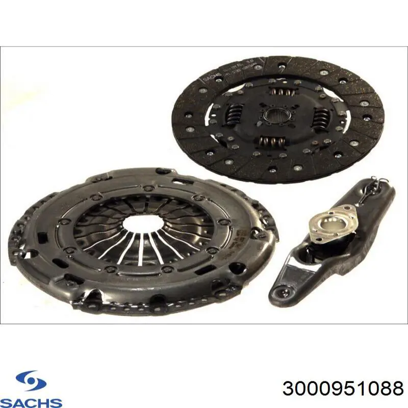 Комплект сцепления (3 части) Sachs 3000951088 цена, от 168.54 USD