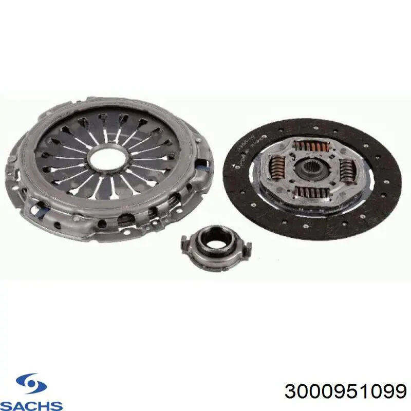 Комплект сцепления (3 части) Sachs 3000951099 цена, от 234.42 USD