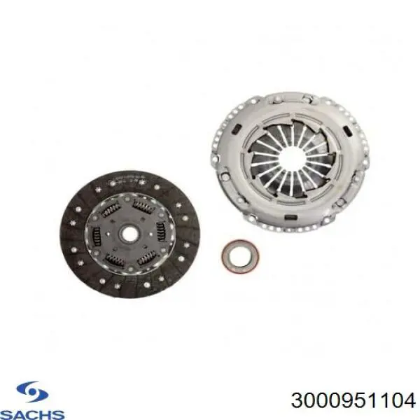 Комплект сцепления (3 части) Sachs 3000951104 цена, от 221.86 USD