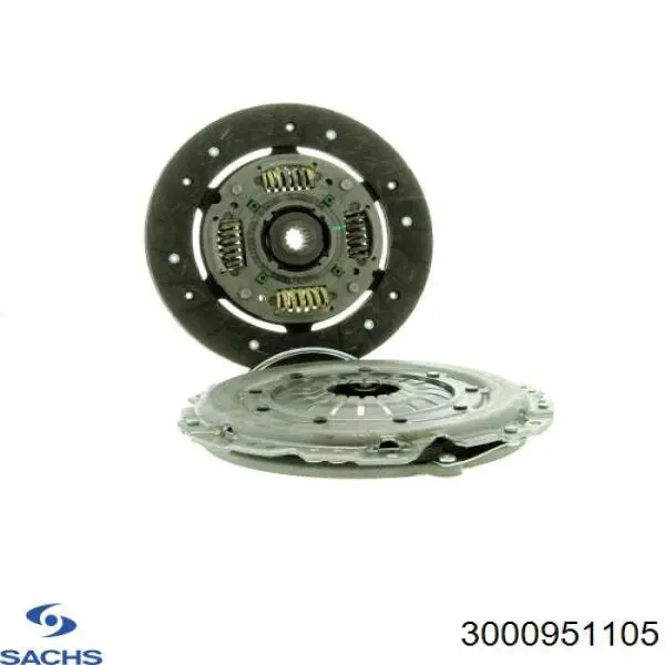 Купить 3000951105 Sachs Комплект сцепления (диск, корзина, подшипник)
