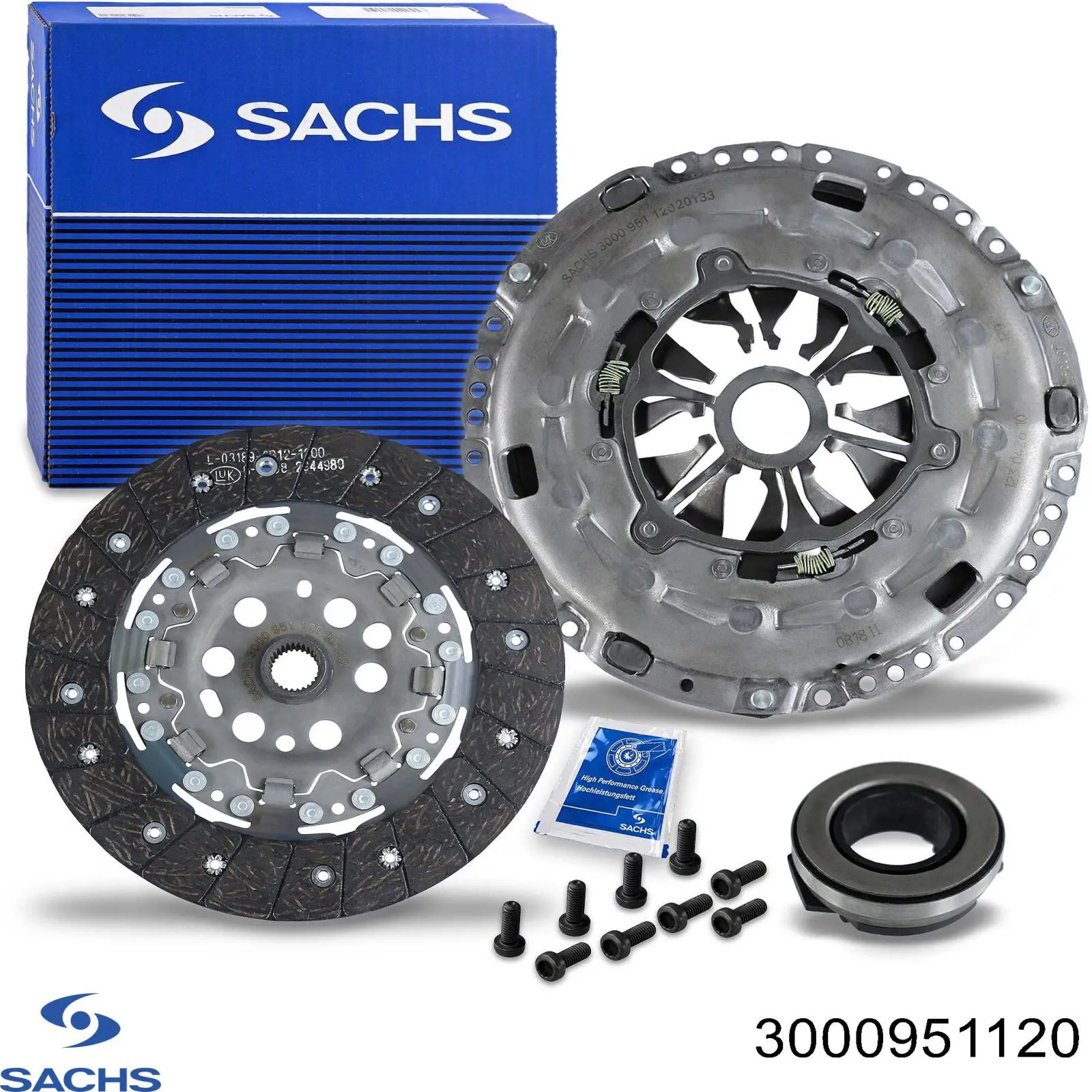 Комплект сцепления (3 части) Sachs 3000951120 цена, от 241.33 USD