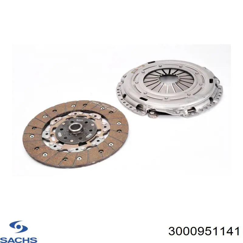 Купить 3000951141 Sachs Комплект сцепления (диск, корзина, подшипник)