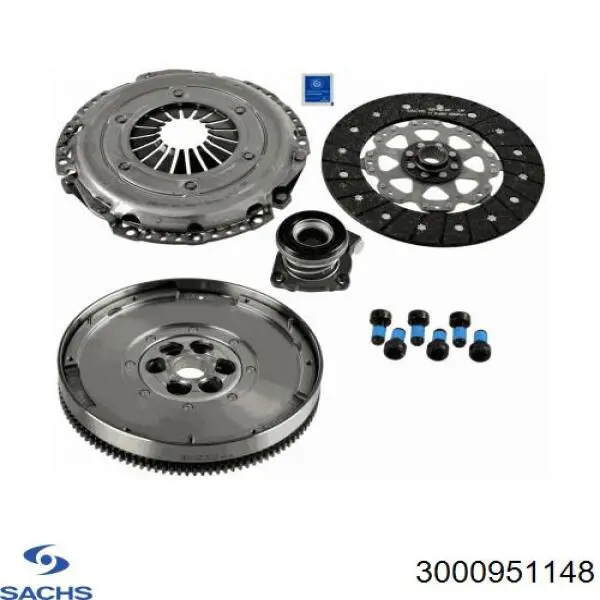 Комплект сцепления (3 части) Sachs 3000951148 цена, от 212.99 USD