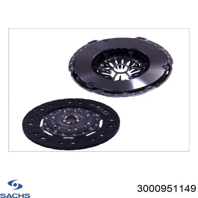 Комплект сцепления (3 части) Sachs 3000951149 цена, от 250.11 USD