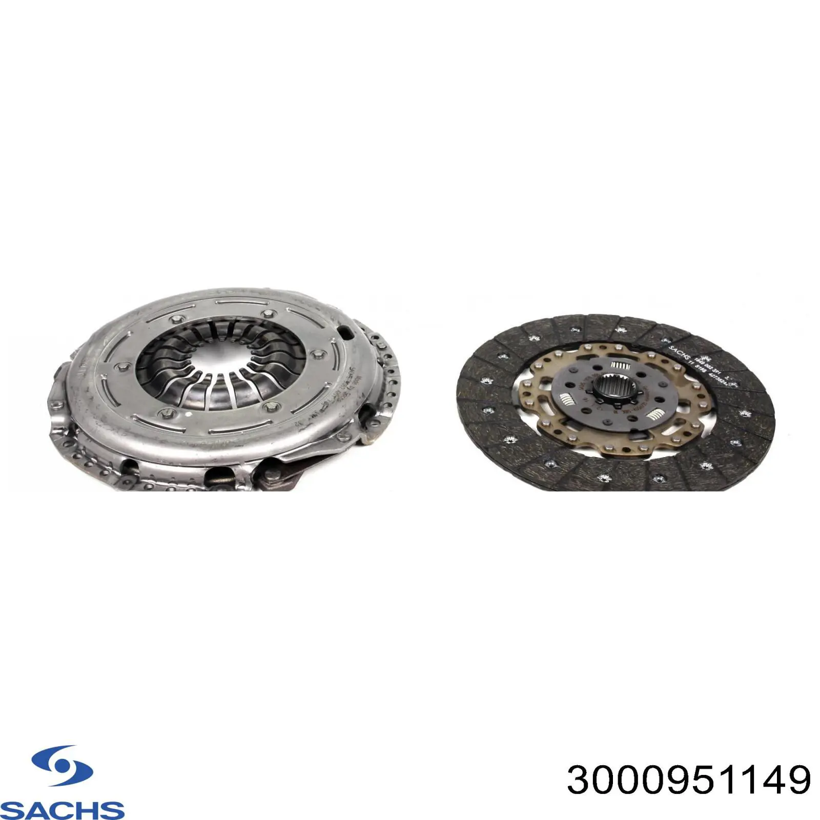 Купить 3000951149 Sachs Комплект сцепления (диск, корзина, подшипник)