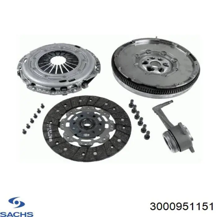 Купить 3000951151 Sachs Комплект сцепления (диск, корзина, подшипник)