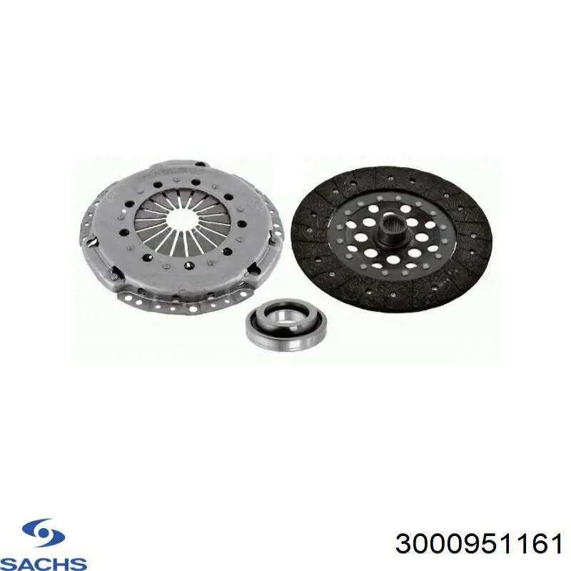 3000951161 Sachs kit de embraiagem (3 peças)