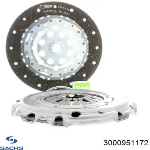 Купить 3000951172 Sachs Комплект сцепления (диск, корзина, подшипник)