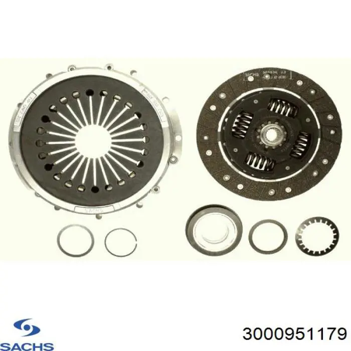 Комплект сцепления (3 части) Sachs 3000951179 цена, от 137.61 USD
