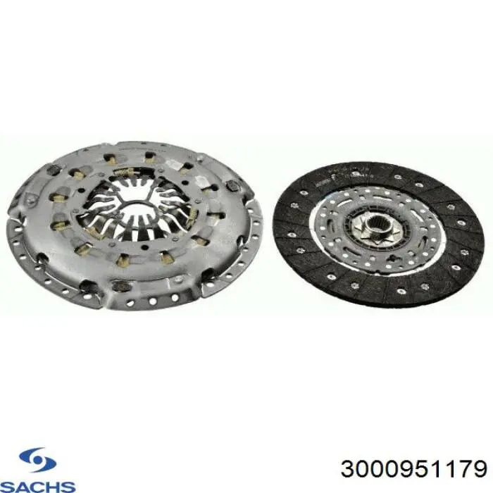 Купить 3000951179 Sachs Комплект сцепления (диск, корзина, подшипник)