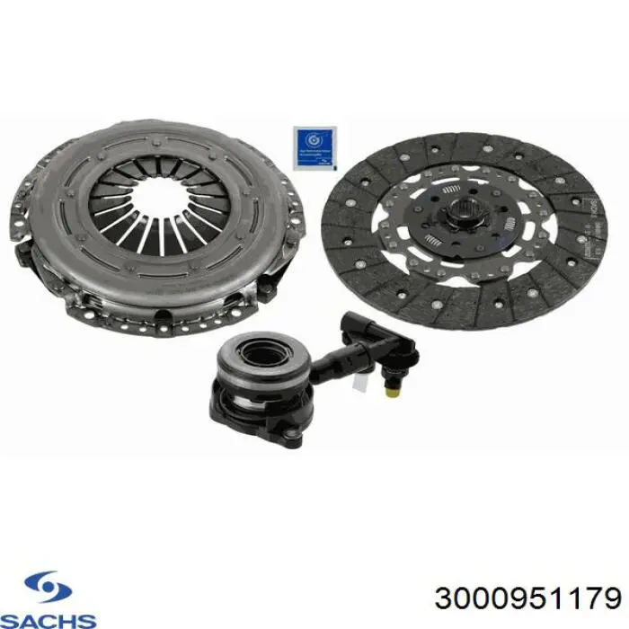 Комплект сцепления (3 части) Sachs 3000951179 цена, от 137.61 USD