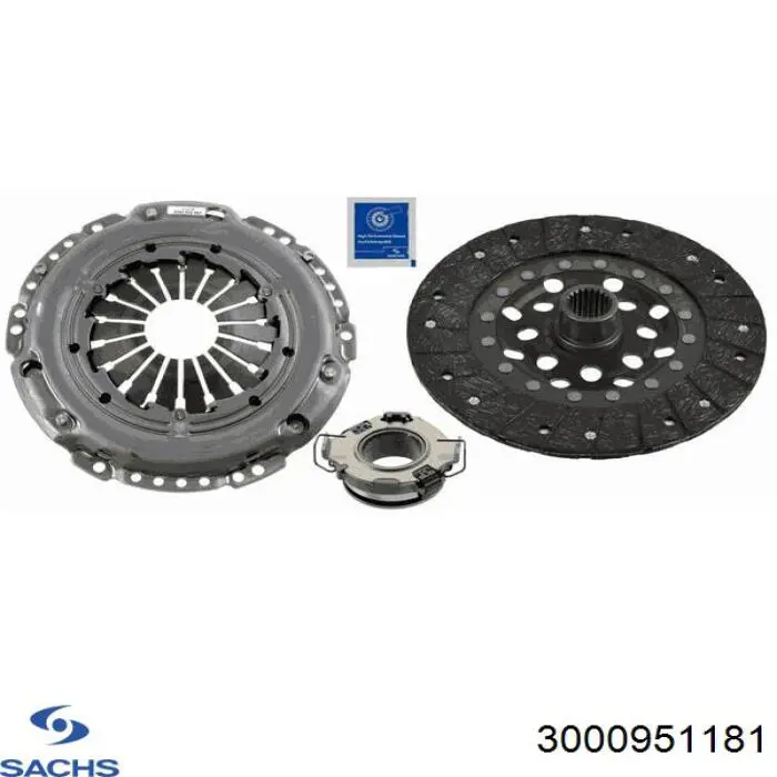 Комплект сцепления (3 части) Sachs 3000951181 цена, от 195.98 USD