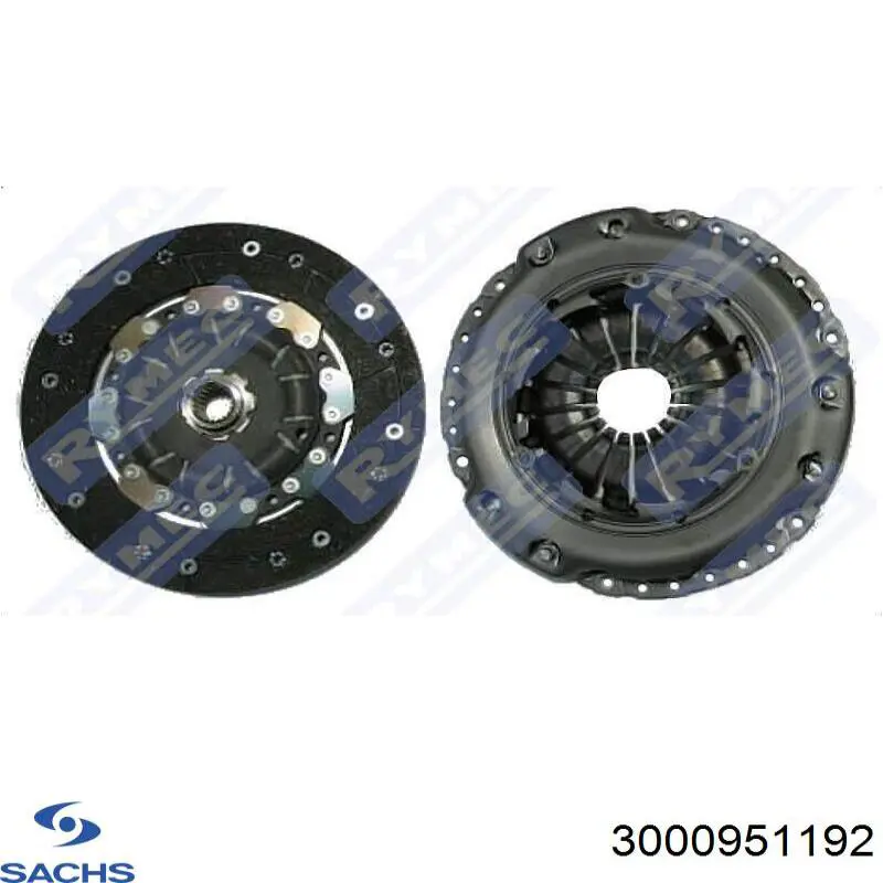 Комплект сцепления (3 части) Sachs 3000951192 цена, от 206.97 USD