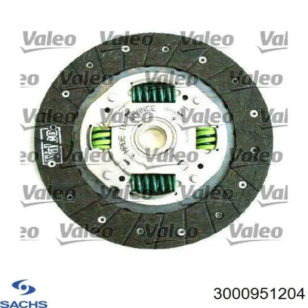 Комплект сцепления (3 части) Sachs 3000951204 цена, от 127.75 USD