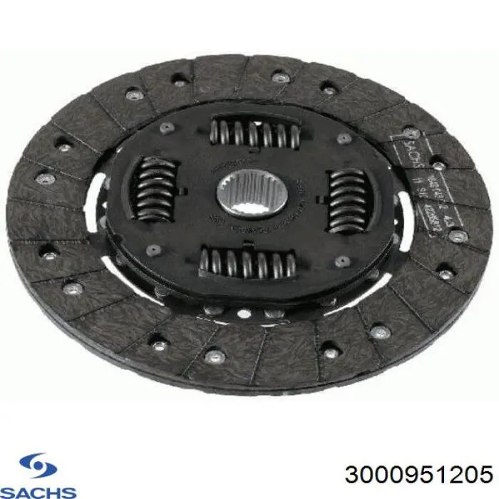 3000 951 205 Sachs kit de embraiagem (3 peças)