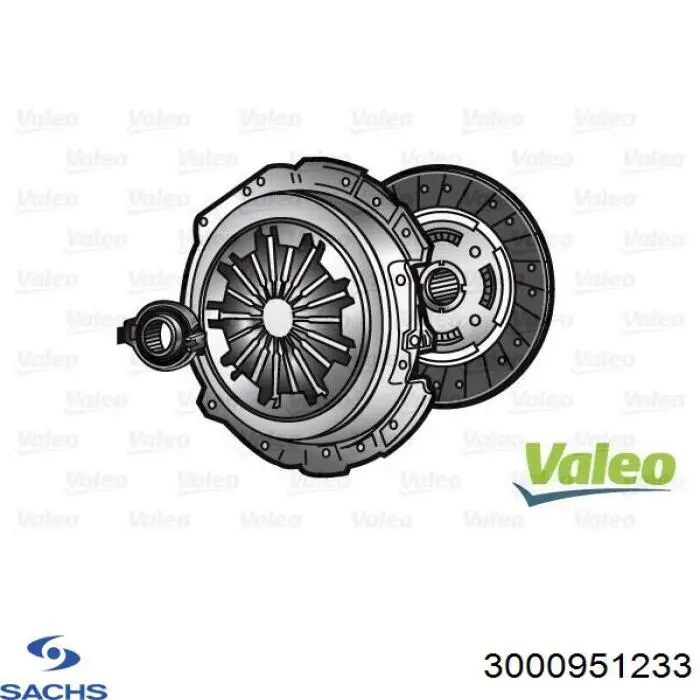 Комплект сцепления (3 части) Sachs 3000951233 цена, от 343.20 USD