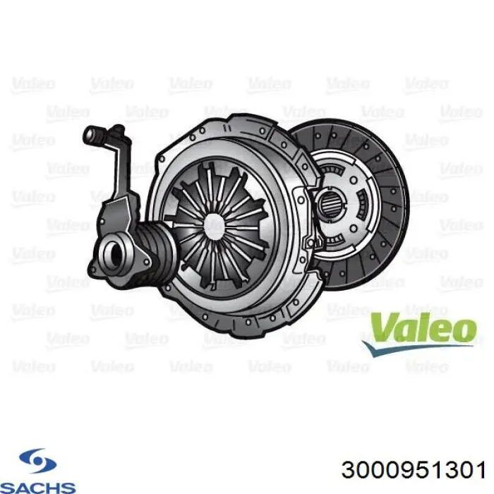Комплект сцепления (3 части) Sachs 3000951301 цена, от 201.71 USD