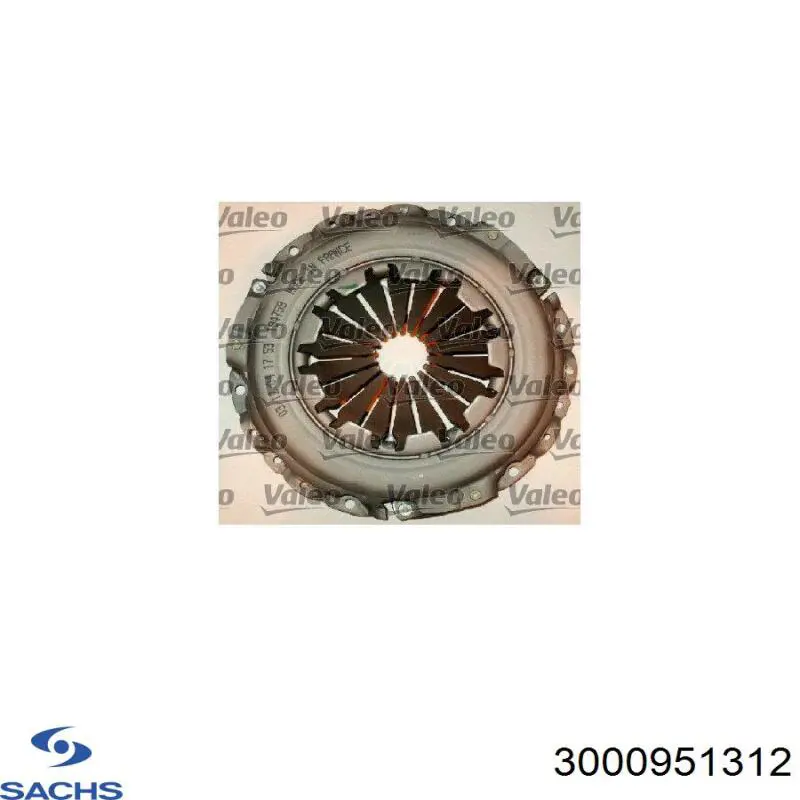 Купить 3000951312 Sachs Комплект сцепления (диск, корзина, подшипник)