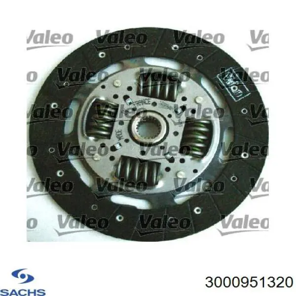 Купить 3000951320 Sachs Комплект сцепления (диск, корзина, подшипник)