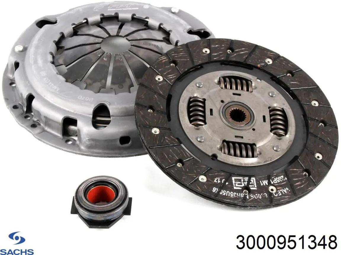 Купить 3000951348 Sachs Комплект сцепления (диск, корзина, подшипник)
