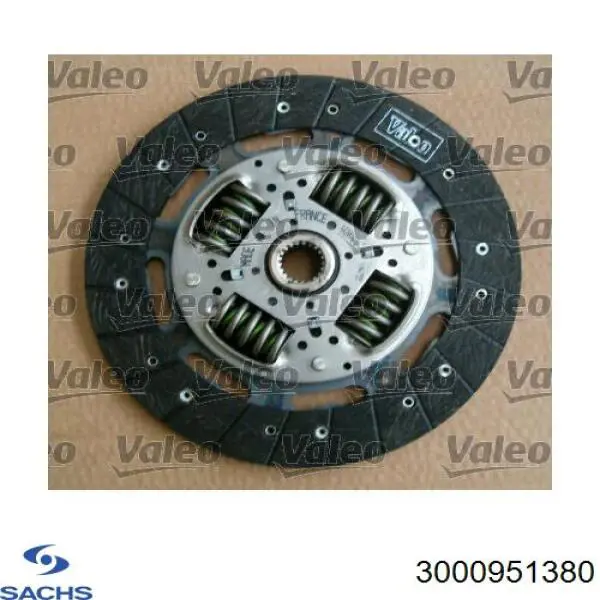 Купить 3000951380 Sachs Комплект сцепления (диск, корзина, подшипник)
