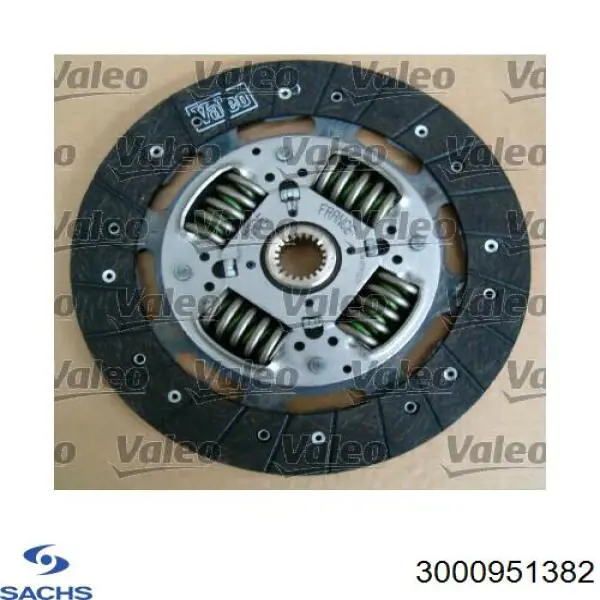 Купить 3000951382 Sachs Комплект сцепления (диск, корзина, подшипник)