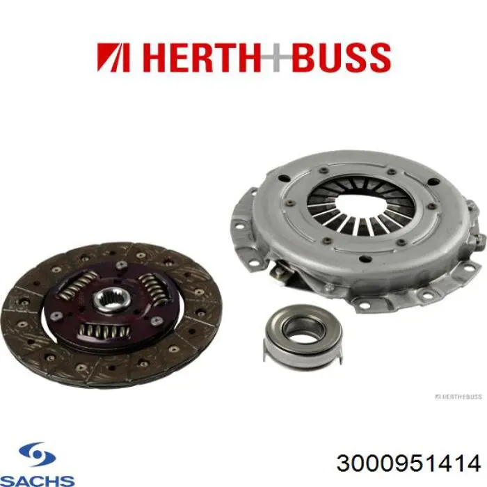 Комплект сцепления (3 части) Sachs 3000951414 цена, от 94.60 USD