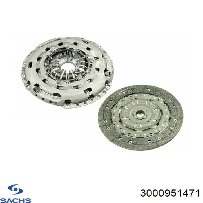 Комплект сцепления (3 части) Sachs 3000951471 цена, от 83.49 USD