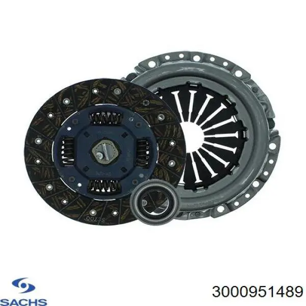 3000 951 489 Sachs kit de embraiagem (3 peças)