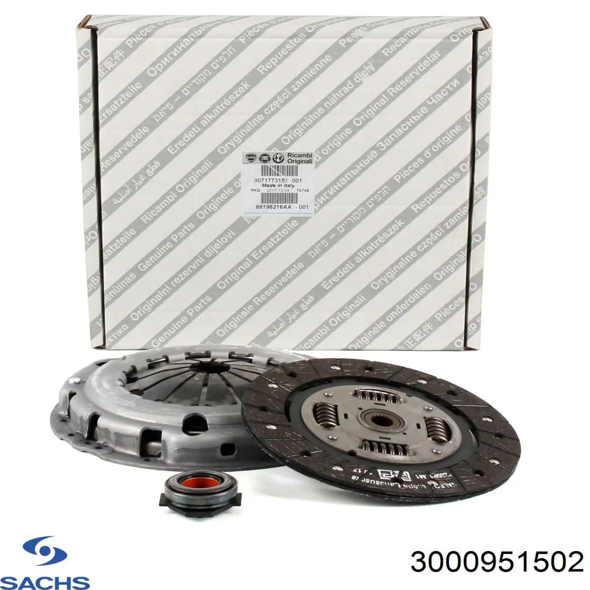Комплект сцепления (3 части) Sachs 3000951502 цена, от 61.09 USD