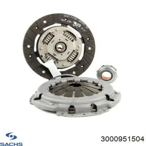 Купить 3000951504 Sachs Комплект сцепления (диск, корзина, подшипник)