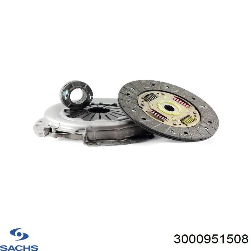 Комплект сцепления (3 части) Sachs 3000951508 цена, от 115.18 USD