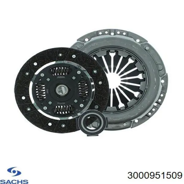 Комплект сцепления (3 части) Sachs 3000951509 цена, от 61.49 USD