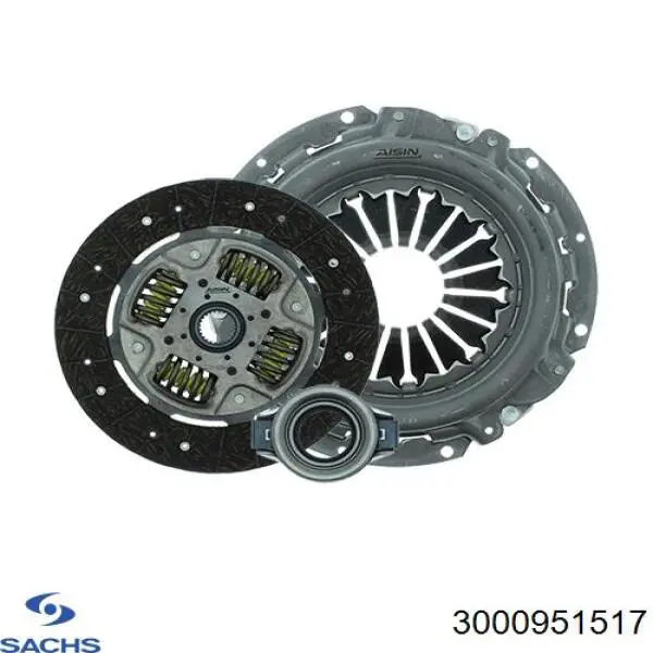 Комплект сцепления (3 части) Sachs 3000951517 цена, от 199.14 USD
