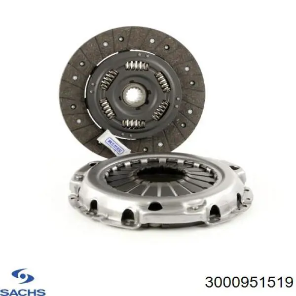 Комплект сцепления (3 части) Sachs 3000951519 цена, от 187.22 USD