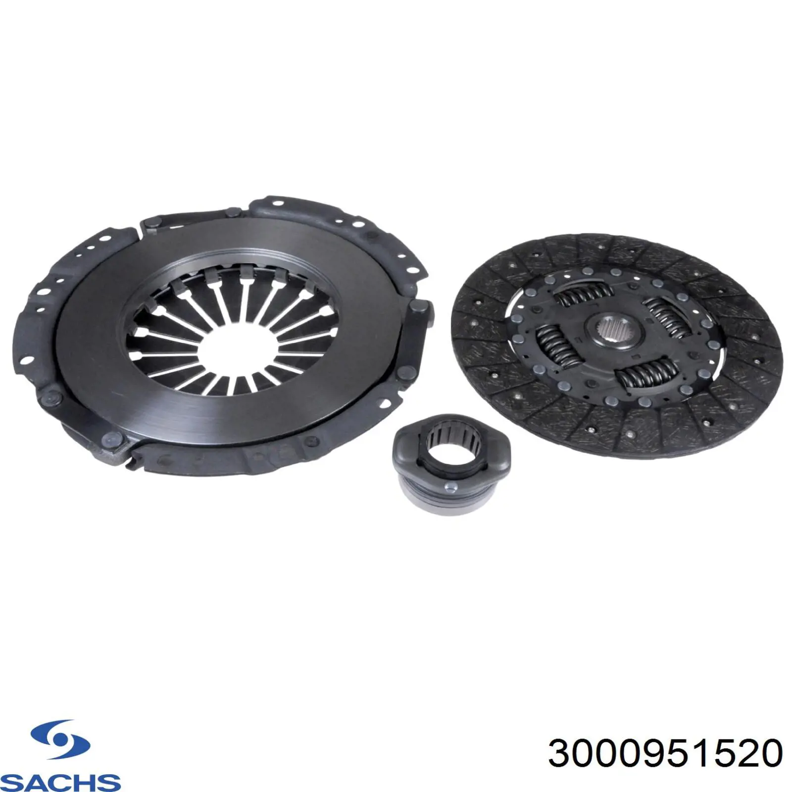 Купить 3000951520 Sachs Комплект сцепления (диск, корзина, подшипник)