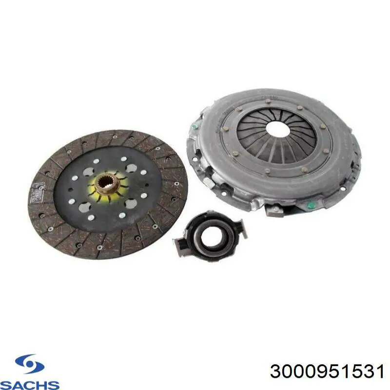 Комплект сцепления (3 части) Sachs 3000951531 цена, от 158.02 USD