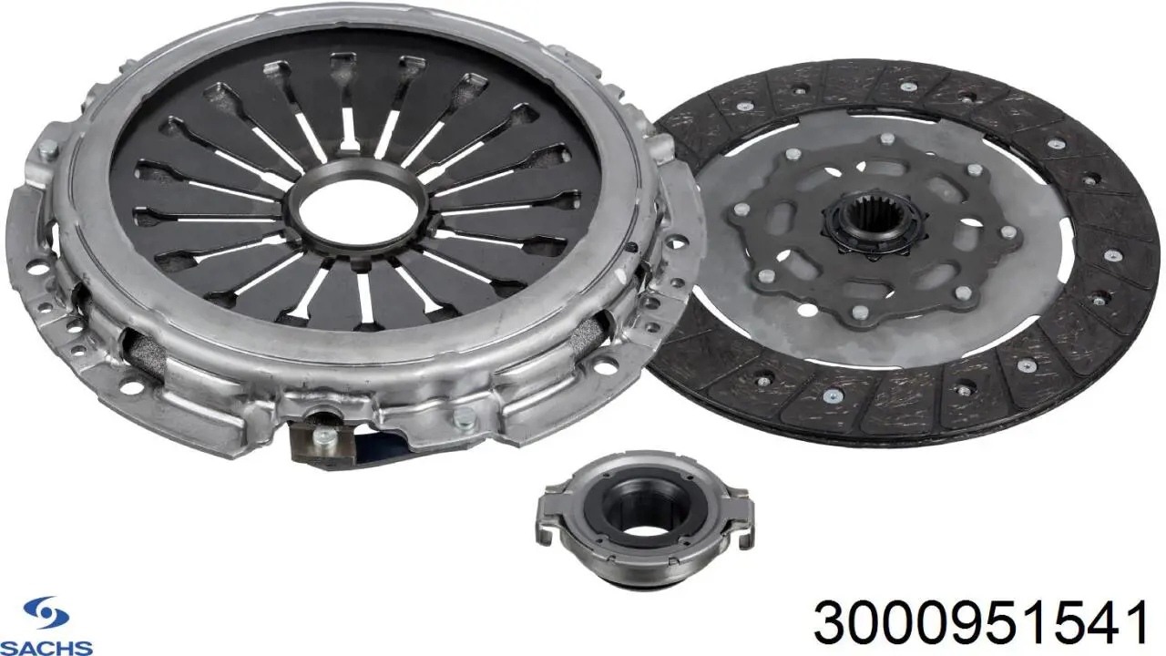 Комплект сцепления (3 части) Sachs 3000951541 цена, от 175.26 USD
