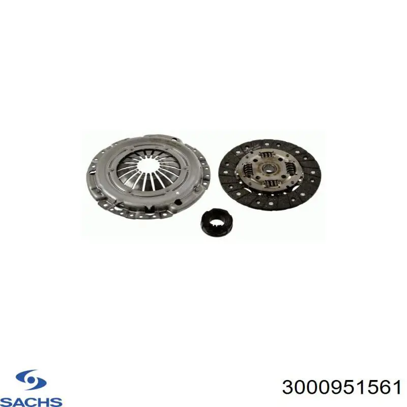 Комплект сцепления (3 части) Sachs 3000951561 цена, от 105.99 USD