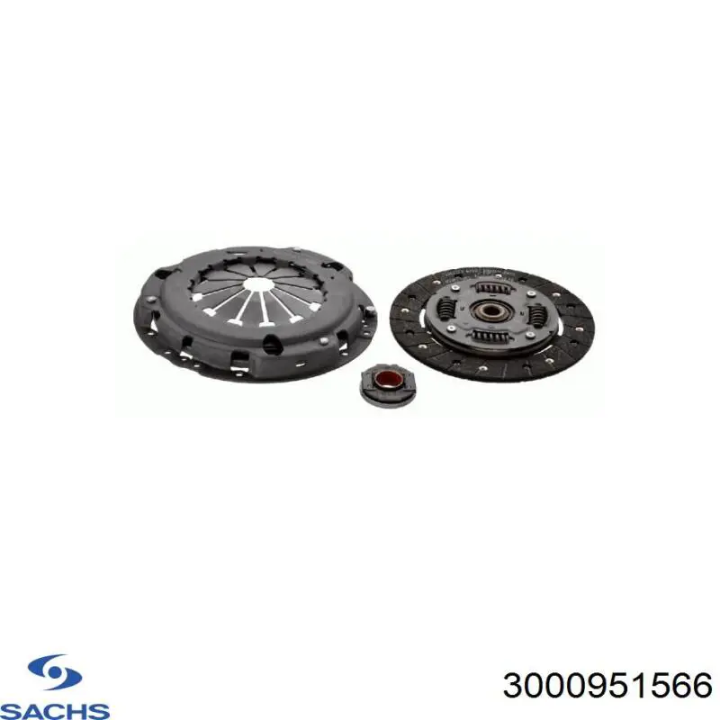 Комплект сцепления (3 части) Sachs 3000951566 цена, от 66.43 USD
