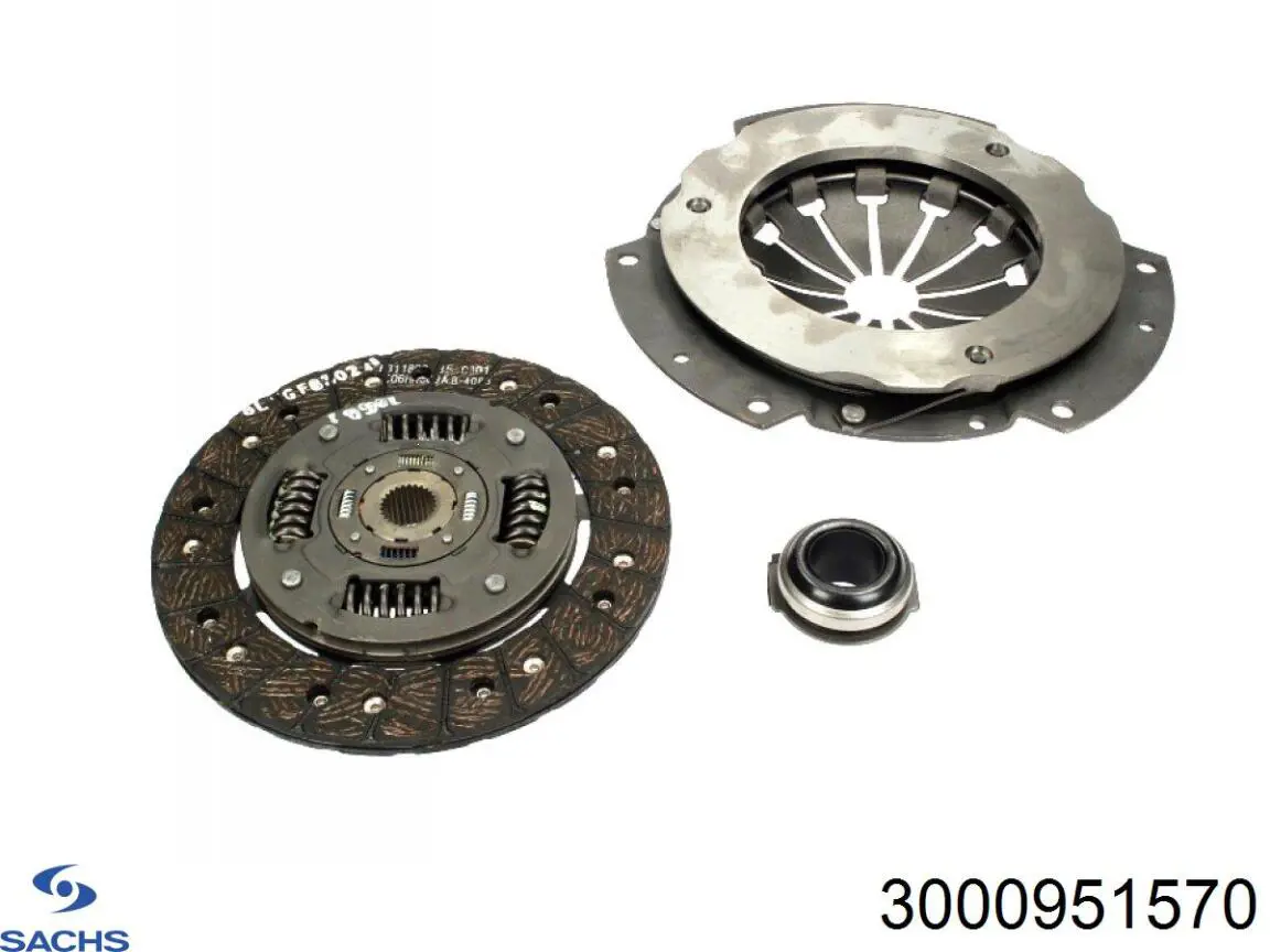 Купить 3000951570 Sachs Комплект сцепления (диск, корзина, подшипник)